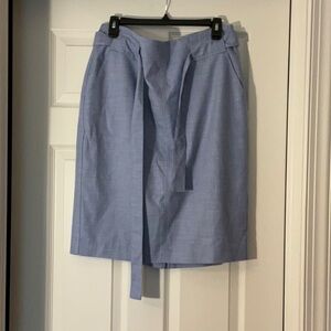 Light Blue and white Skirt